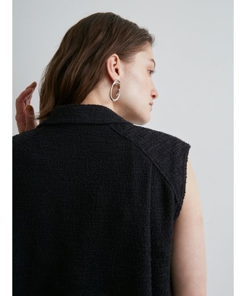 「styling/」 ベスト FREE ブラック レディース_画像9