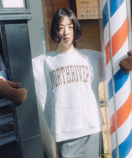 トレーナー スウェット CHAMPION / チャンピオン for JS ステッチ プリント スウェット メンズ_17