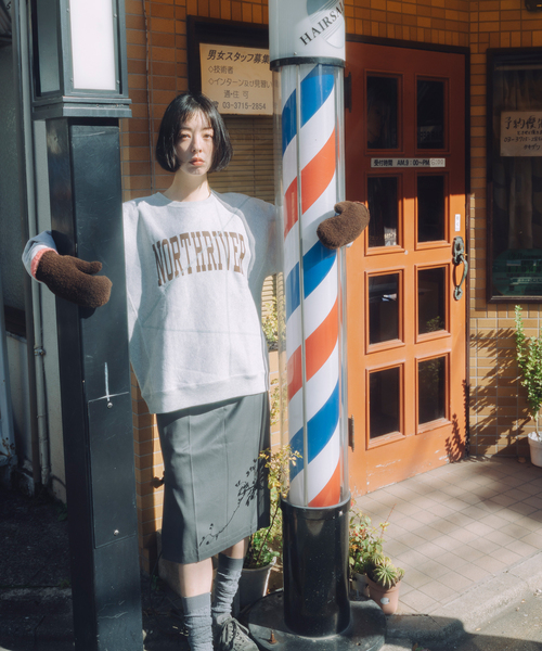 トレーナー スウェット CHAMPION / チャンピオン for JS ステッチ プリント スウェット メンズ_16