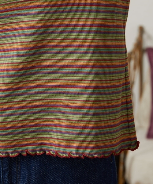 Jocomomola（ホコモモラ） tシャツ Dentado ボーダー襟付きカットソー