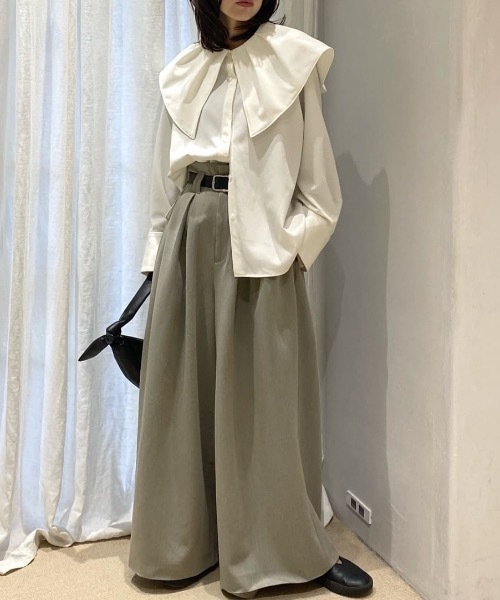 STYLEMIXER（スタイルミキサー） ワイドパンツ スラックス パンツ ハイ