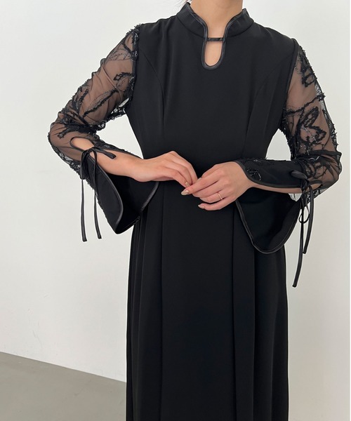 「Dorry Doll」 長袖ワンピース LARGE グレー レディース_画像7