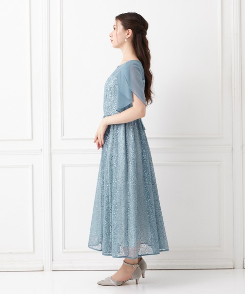 「AIMER」 半袖ワンピース MEDIUM ブラウン レディース_画像9