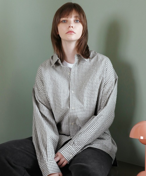 「ROCHEM」 長袖シャツ S ホワイト メンズ_画像8