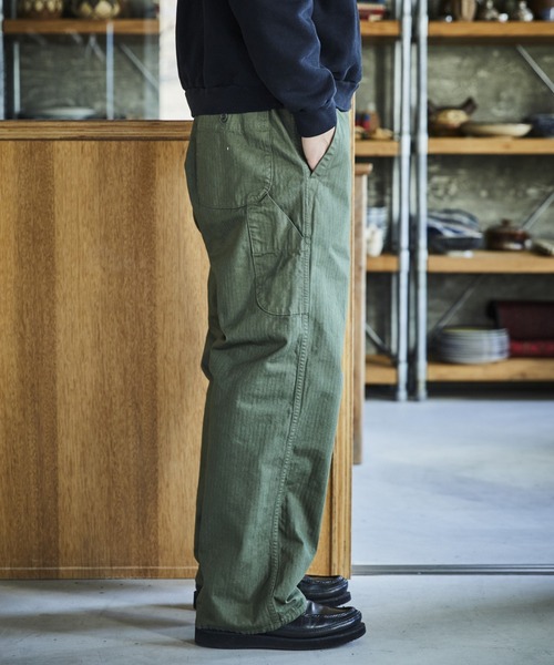 orslow ワイドフィットフレンチワークパンツ　チノパン　ヘリンボーン orSlow（オアスロウ） チノパン WIDE FIT FRENCH WORK PANTS ワイド
