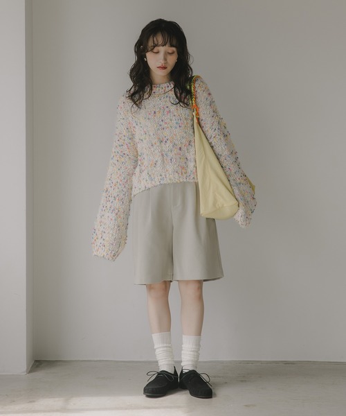 「210nouve」 長袖ニット FREE ブラウン レディース_画像3