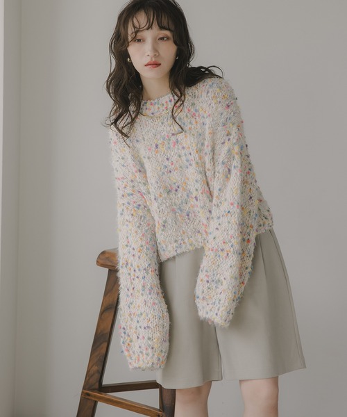 「210nouve」 長袖ニット FREE ブラウン レディース_画像6