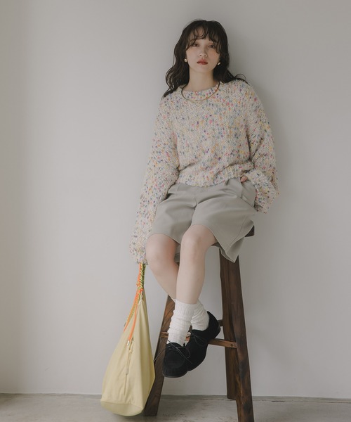 「210nouve」 長袖ニット FREE ブラウン レディース_画像8