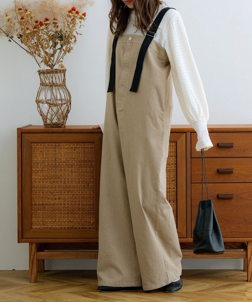 「NOAHL」 オーバーオール S ベージュ レディース_画像7