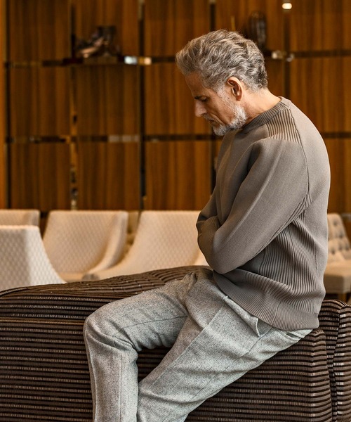 「AKM Contemporary」 長袖ニット S ブラック メンズ_画像3