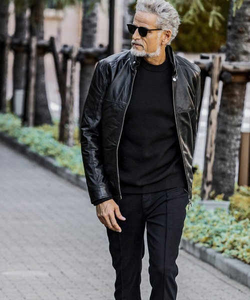 「AKM Contemporary」 長袖ニット S ブラック メンズ_画像8