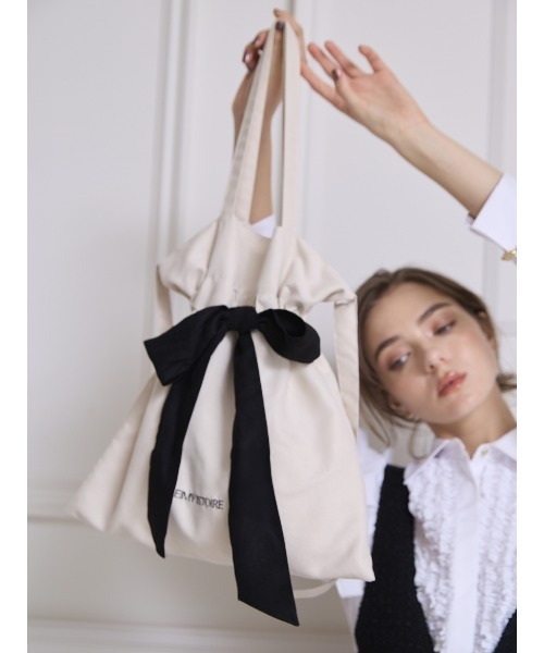 EIMY ISTOIRE（エイミーイストワール） トートバッグ EIMYロゴリボン