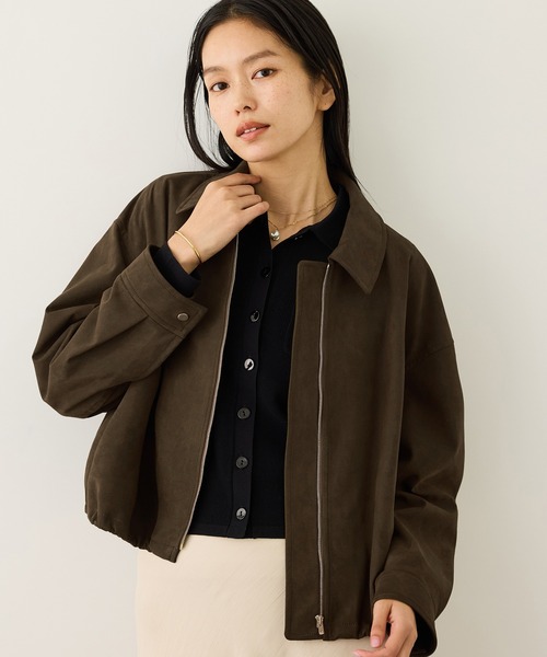 新品ジャケット ROPE’ ROPÉ(ロペ) / ミックスツイードノーカラージャケット【セレモニー/通勤