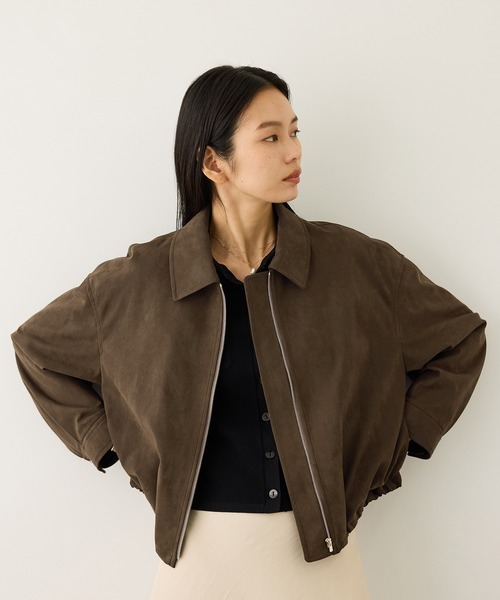 ROPE'（ロペ） ブルゾン アウター スウェードライクブルゾン