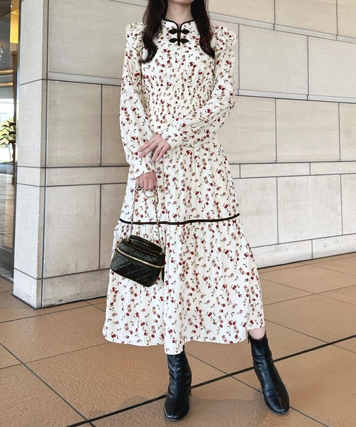 「apres jour」 長袖ワンピース X-LARGE ブラック系その他 レディース_画像5