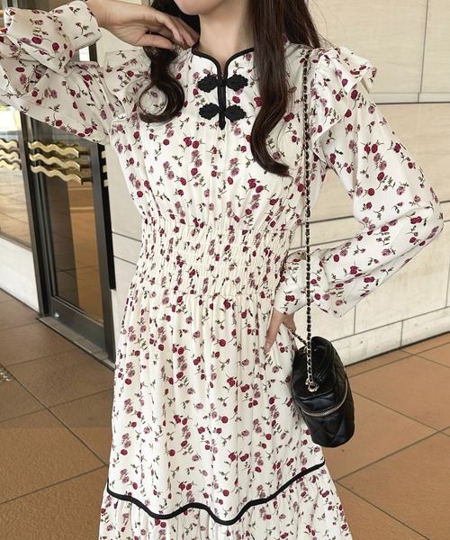 「apres jour」 長袖ワンピース X-LARGE ブラック系その他 レディース_画像7