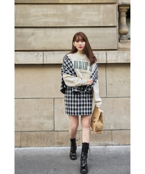 Her lip to スウェットカットソー FREE ピンク レディース : ZOZOTOWN