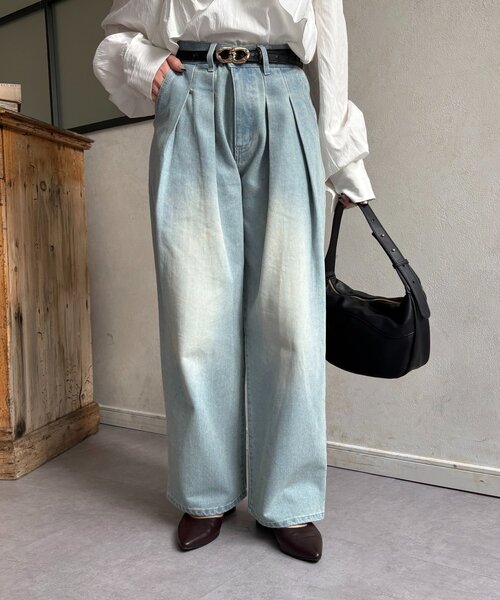 Thevon（ゼヴォン） ジーンズ デニム デニムパンツ 2タックデニム