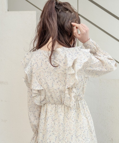 「OLIVE des OLIVE」 長袖ワンピース FREE ブラック レディース_画像2