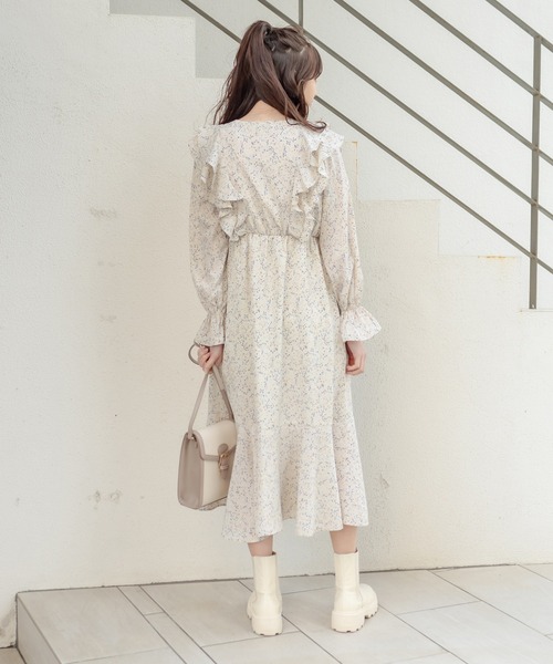 「OLIVE des OLIVE」 長袖ワンピース FREE ブラック レディース_画像7