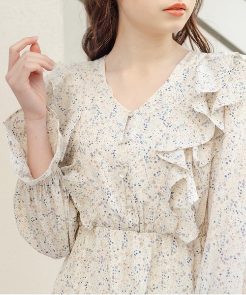 「OLIVE des OLIVE」 長袖ワンピース FREE ブラック レディース_画像9