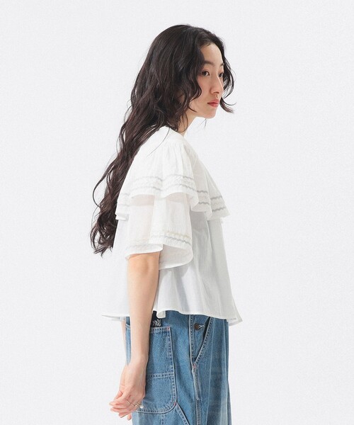 trepied ブラウス シャツ 半袖 「8/6再値下げ」「別注」trepied