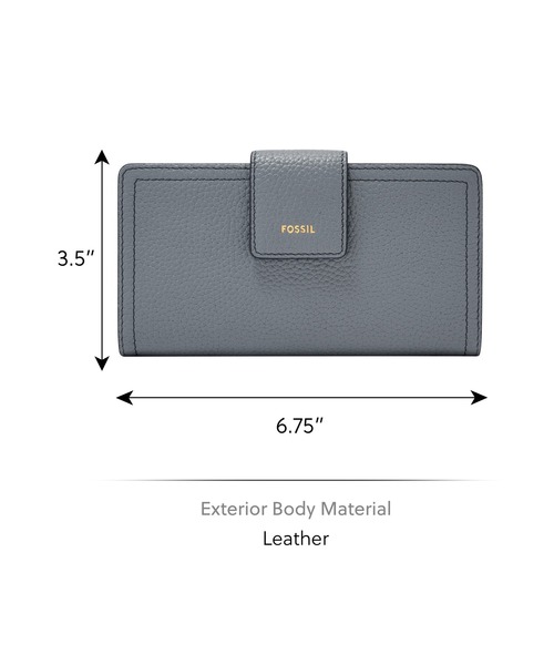 フォッシル財布（レディースファッション）（色：ブルー系