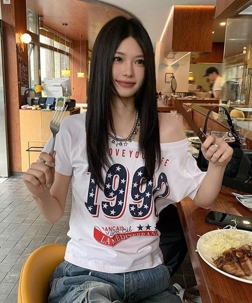 y2k（レディースTシャツ、カットソー）（サイズ（S/M/L）：L