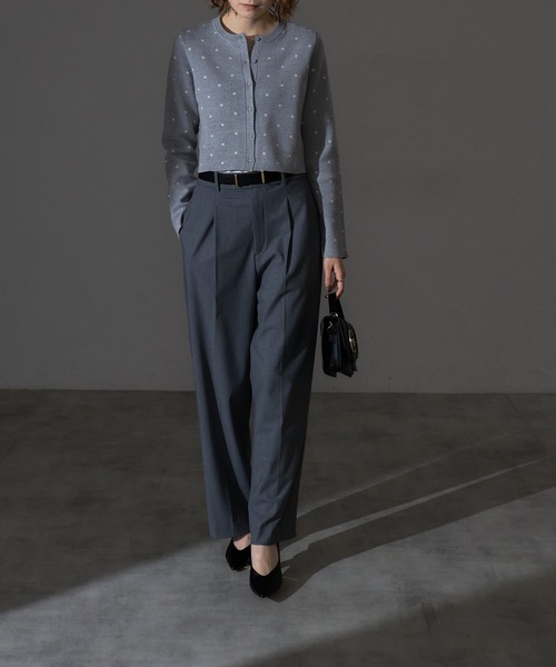 「each」 「ANDSEARCH」ニットカーディガン FREE 杢グレー レディース_画像7