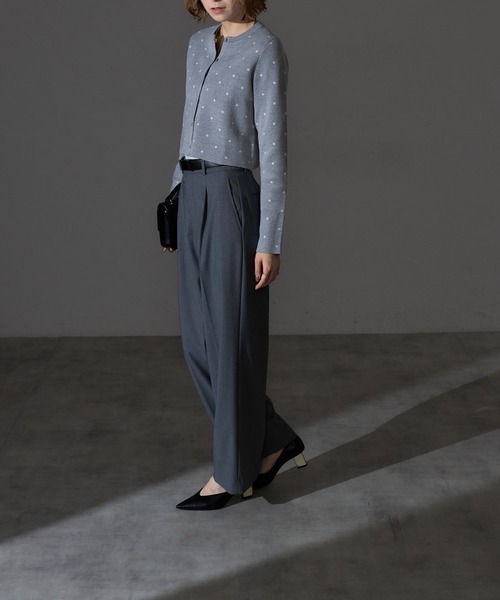 「each」 「ANDSEARCH」ニットカーディガン FREE 杢グレー レディース_画像9