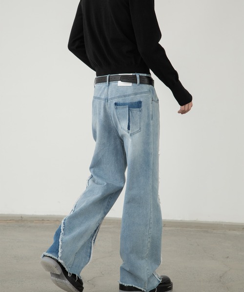 「EKCOOKIES」 デニムパンツ S インディゴブルー レディース_画像2