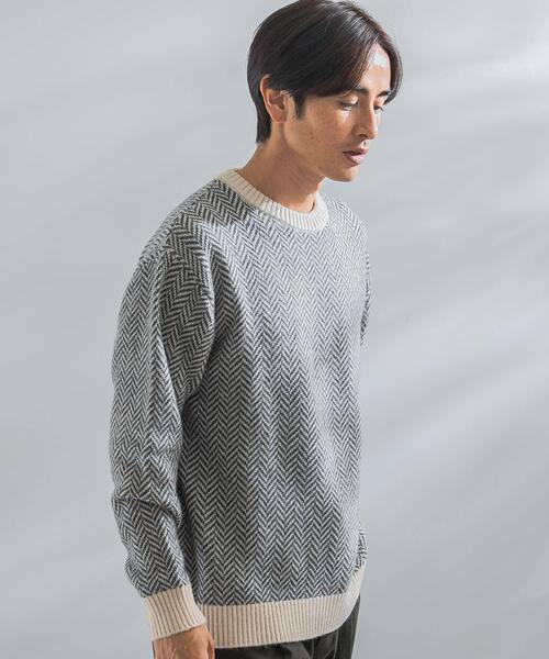 「URBAN RESEARCH ROSSO MEN」 長袖ニット LARGE カーキ メンズ_画像7