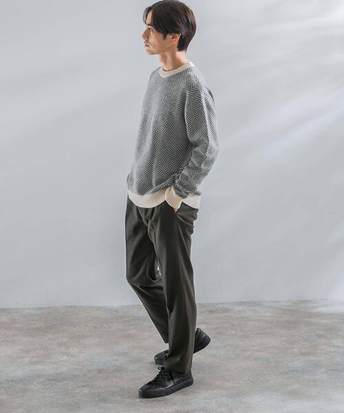 「URBAN RESEARCH ROSSO MEN」 長袖ニット LARGE カーキ メンズ_画像9