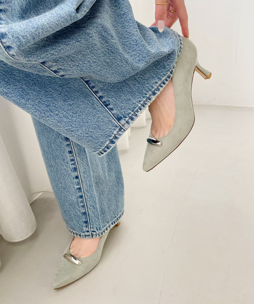 LE TALON（ル タロン） パンプス 6.5cmポインテッドメタルモチーフ
