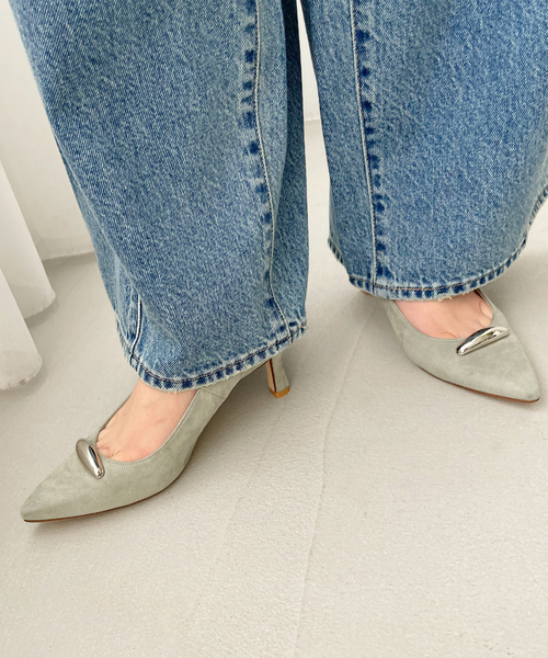 LE TALON（ル タロン） パンプス 6.5cmポインテッドメタルモチーフ