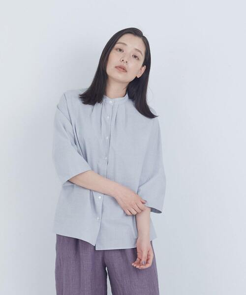 美品 ADIEU TRISTESSE アデュートリステス ハイネックブラウス ADIEU TRISTESSE（アデュートリステス） ブラウス シャツ ストライプ