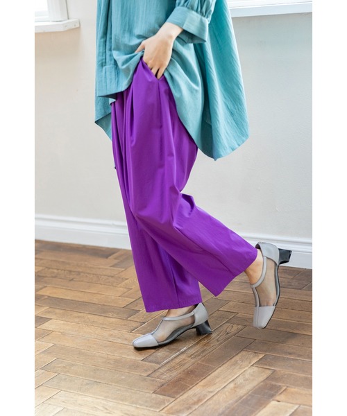 「OSMOSIS」 イージーパンツ ONE SIZE パープル レディース_画像4