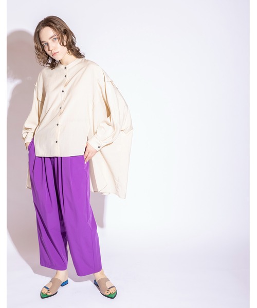 「OSMOSIS」 イージーパンツ ONE SIZE パープル レディース_画像9