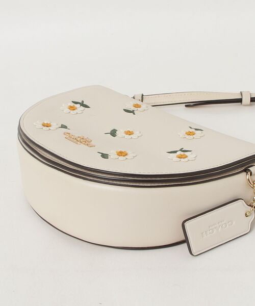 「COACH」 花柄ショルダーバッグ - ホワイト レディースの画像