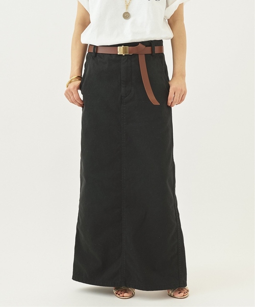 「Plage」 デニムスカート 36 グリーン レディース_画像3