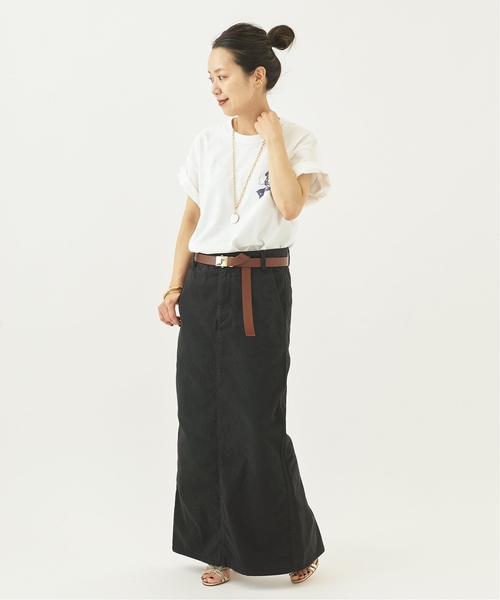 「Plage」 デニムスカート 36 グリーン レディース_画像5