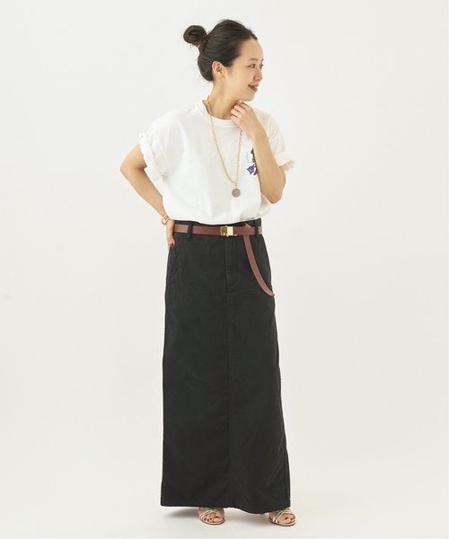 「Plage」 デニムスカート 36 グリーン レディース_画像7