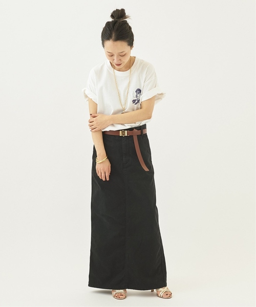 「Plage」 デニムスカート 36 グリーン レディース_画像9