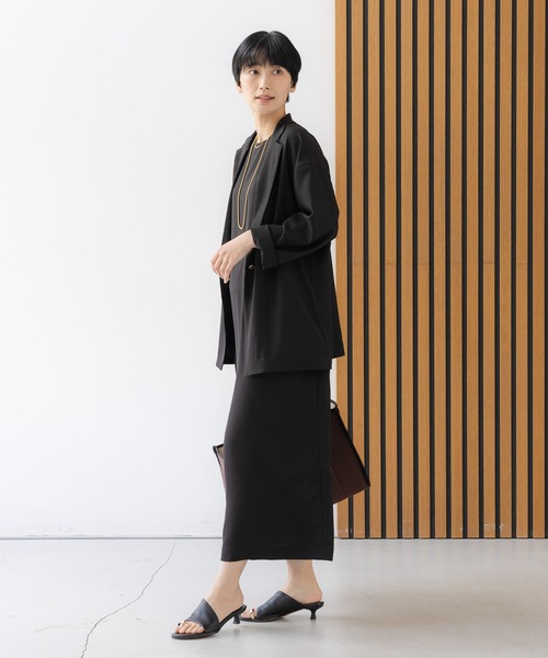 ジャケット テーラードジャケット 「接触冷感・UVカット・防シワ機能付き」サラサラリラクシージャケット/656801 レディースの画像