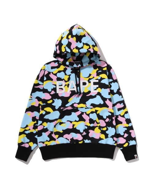 パーカー NEW MULTI CAMO LOGO OVERSIZED PULLOVER HOODIE レディースの画像
