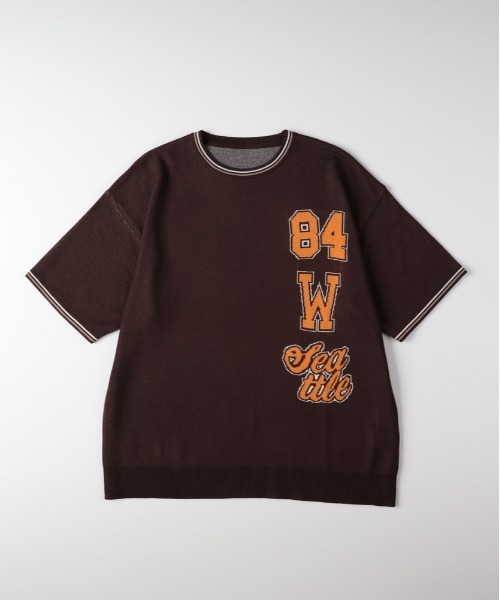 【極美品】ルイヴィトン　アートグラフィック　フェイス画　サマーニット風　tシャツ Right-on（ライトオン） サマーニット セーター ニット Refurbish