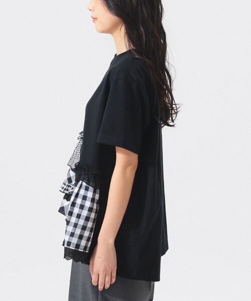 Tori エンフォルド ブラック シャツ　美品　38 TORI-TO（トリト） tシャツ 「別注」TORI-TO / ティアード Tシャツ