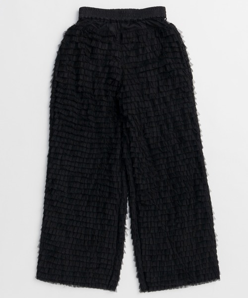 ワイドパンツ パンツ Tulle Tiered Easy Pants/チュールティアードイージーパンツ レディースの画像