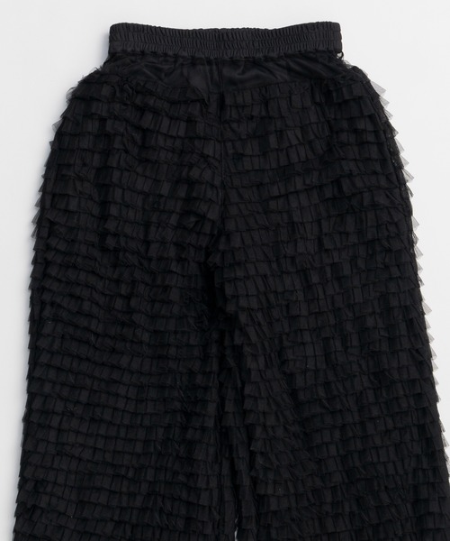 ワイドパンツ パンツ Tulle Tiered Easy Pants/チュールティアードイージーパンツ レディースの画像