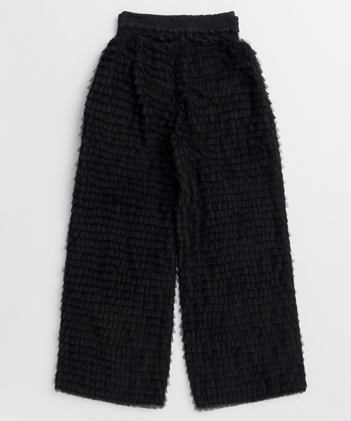 ワイドパンツ パンツ Tulle Tiered Easy Pants/チュールティアードイージーパンツ レディースの画像